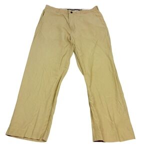 Ralph Lauren Polo Chino‎ Pants Mens 35/28 Khaki Casual Preppy Silk Linen FLAW